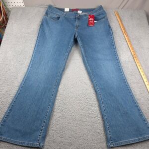 Levis Juniors Curvy Boot Cut Jeans Size 19M NWT Blue Denim Cotton Blend‎